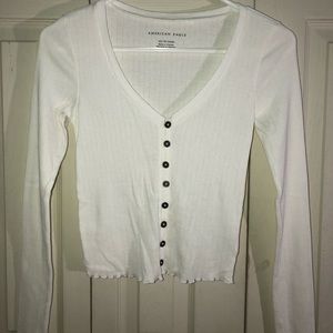 American Eagle white long sleeve top
